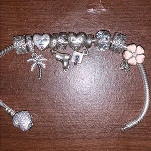 Pandora bracelet with charms!